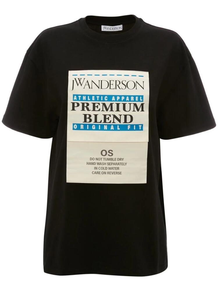 JW Anderson care label T-shirt - Black Cover