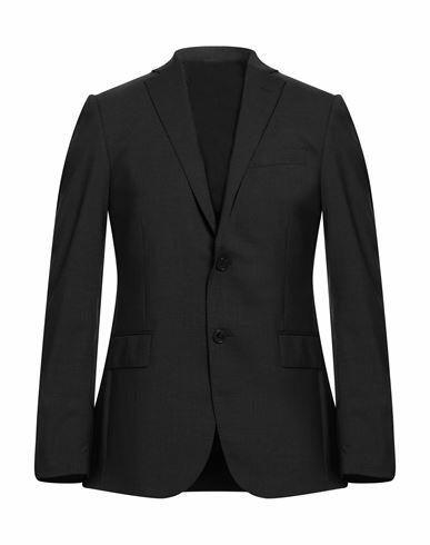 Lab. Pal Zileri Man Blazer Steel grey Wool, Elastane Cover