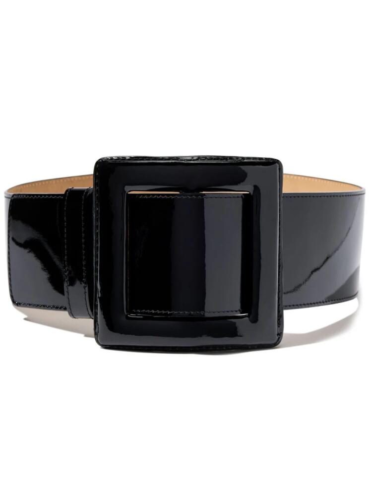 Carolina Herrera buckle closure patent-leather belt - Black Cover