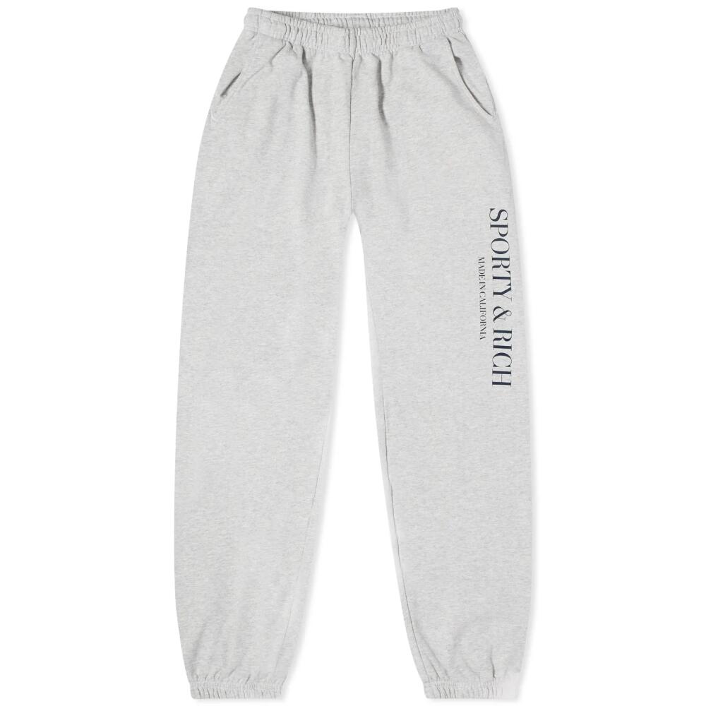 Sporty & Rich Made in California Sweat Pant in Heather Grey Cover