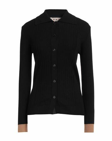 Marni Woman Cardigan Black Virgin Wool Cover