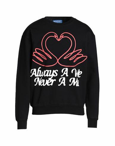 Market Always We Crewneck Man Sweatshirt Black Cotton Cover