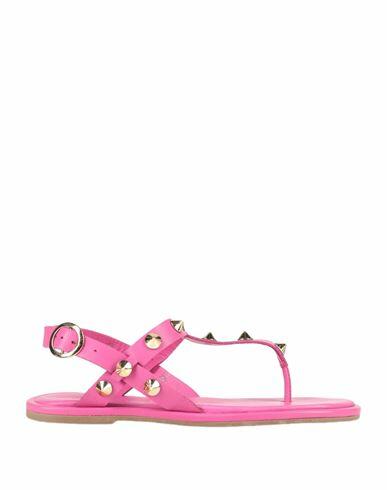 Cuplé Woman Thong sandal Fuchsia Soft Leather Cover