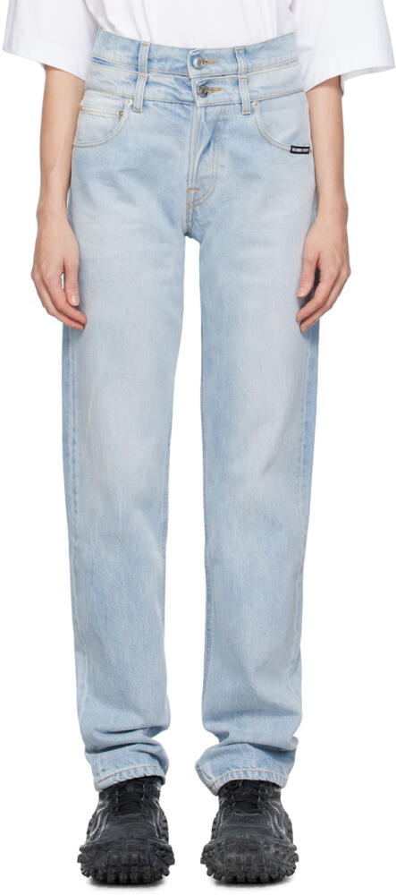 VTMNTS Blue Double Waist Jeans Cover