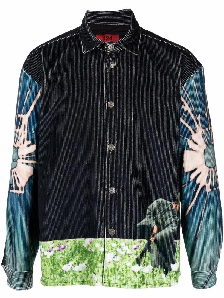 424 apocalypse garden shirt jacket - Black Cover