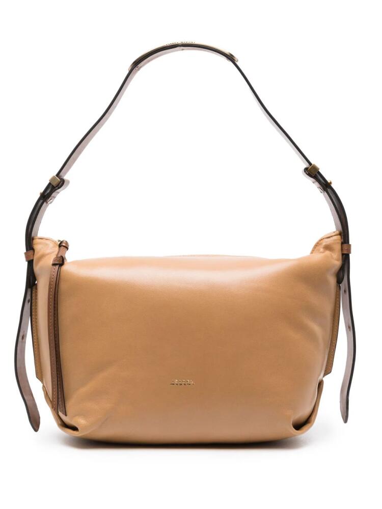 ISABEL MARANT Leyden leather shoulder bag - Neutrals Cover