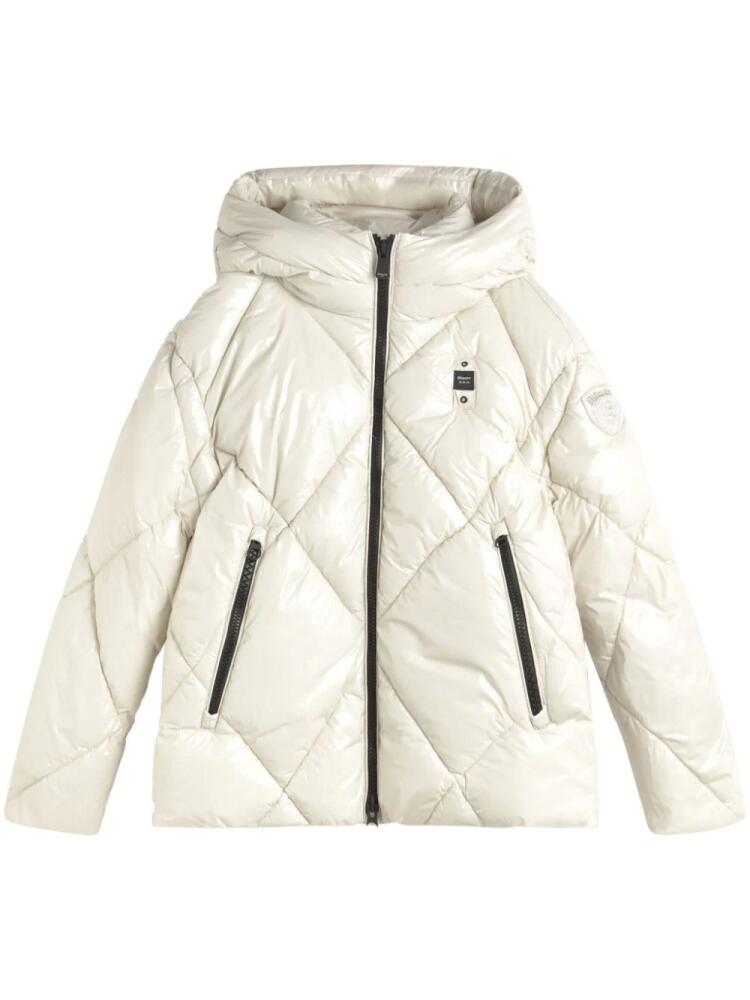 Blauer quilted down jacket - White Cover