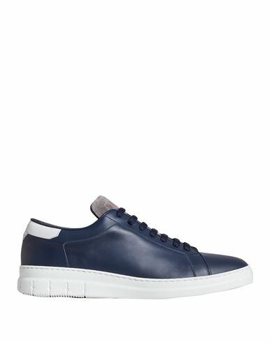 Dunhill Man Sneakers Midnight blue Soft Leather Cover