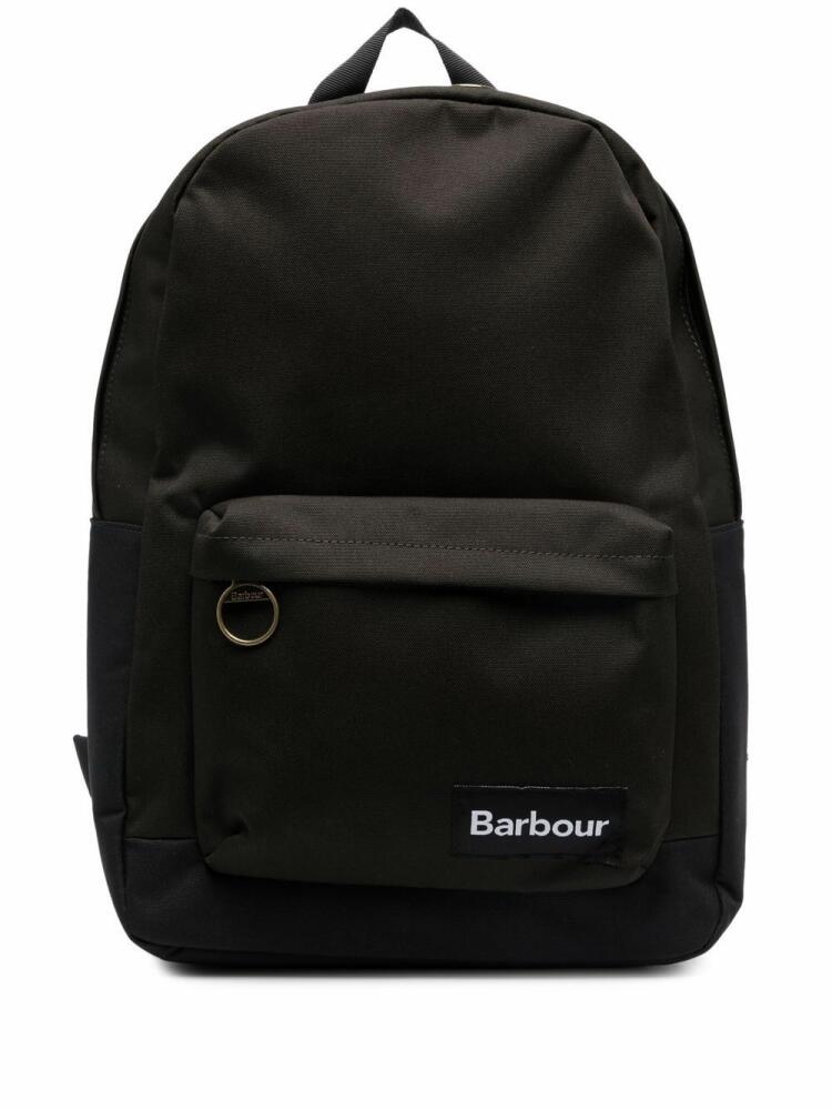 Barbour logo-patch backpack - Blue Cover