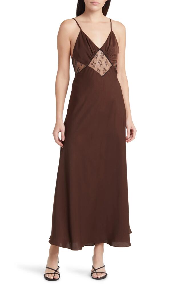 Favorite Daughter The Manifest Maxi Dress in Dark Chocolate Cover