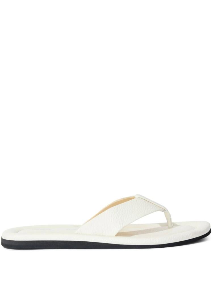 Proenza Schouler Cooper leather flip flops - White Cover