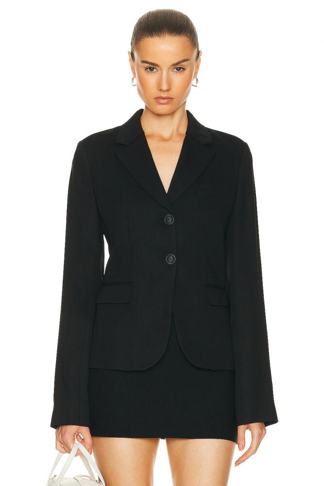 Acne Studios Two Button Blazer in Black Cover