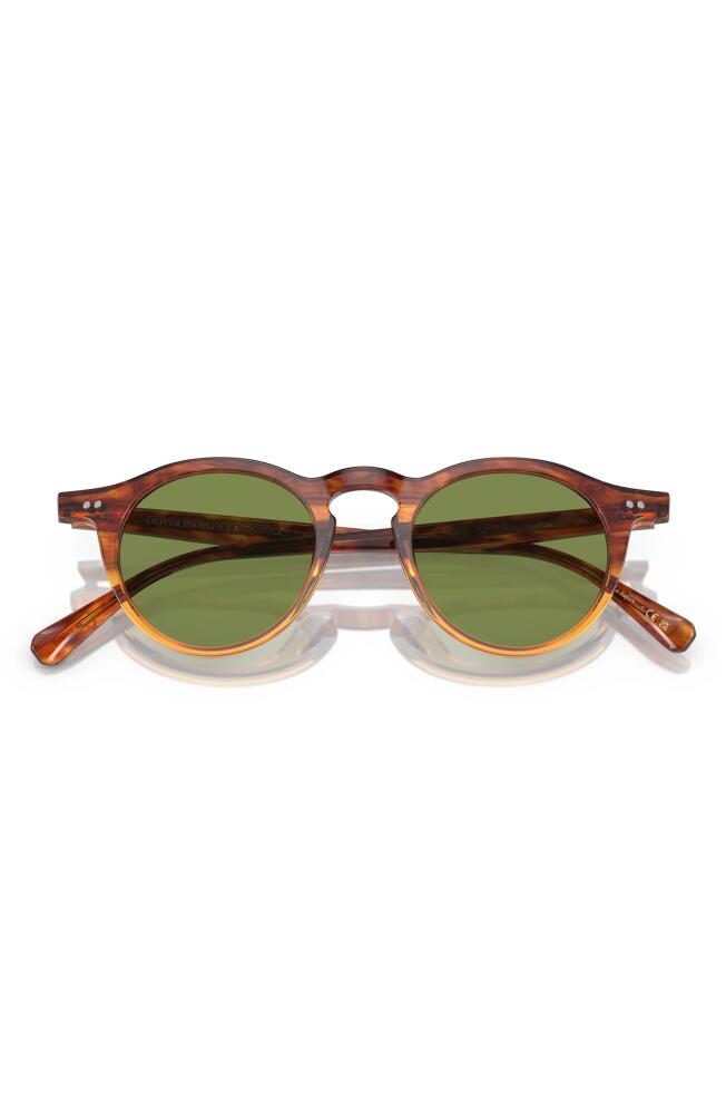 Oliver Peoples OP-13 47mm Round Sunglasses in Amber Cover