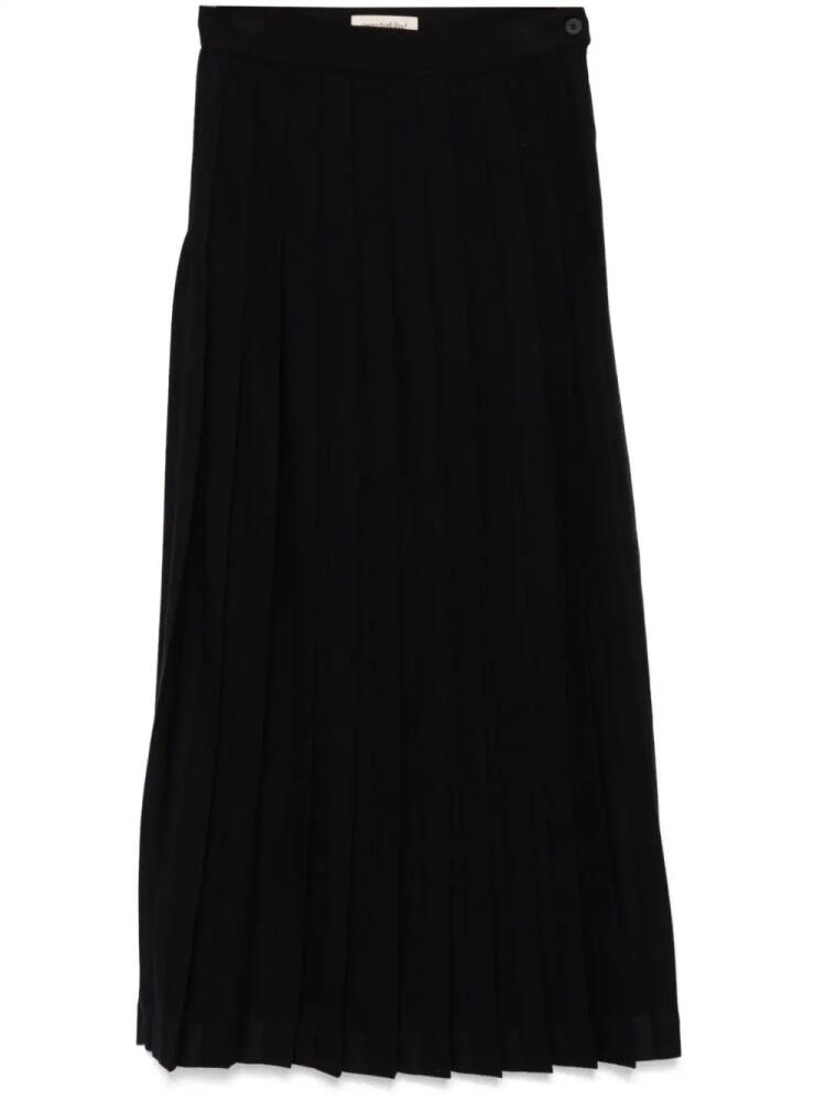 Gentry Portofino pleated maxi skirt - Black Cover