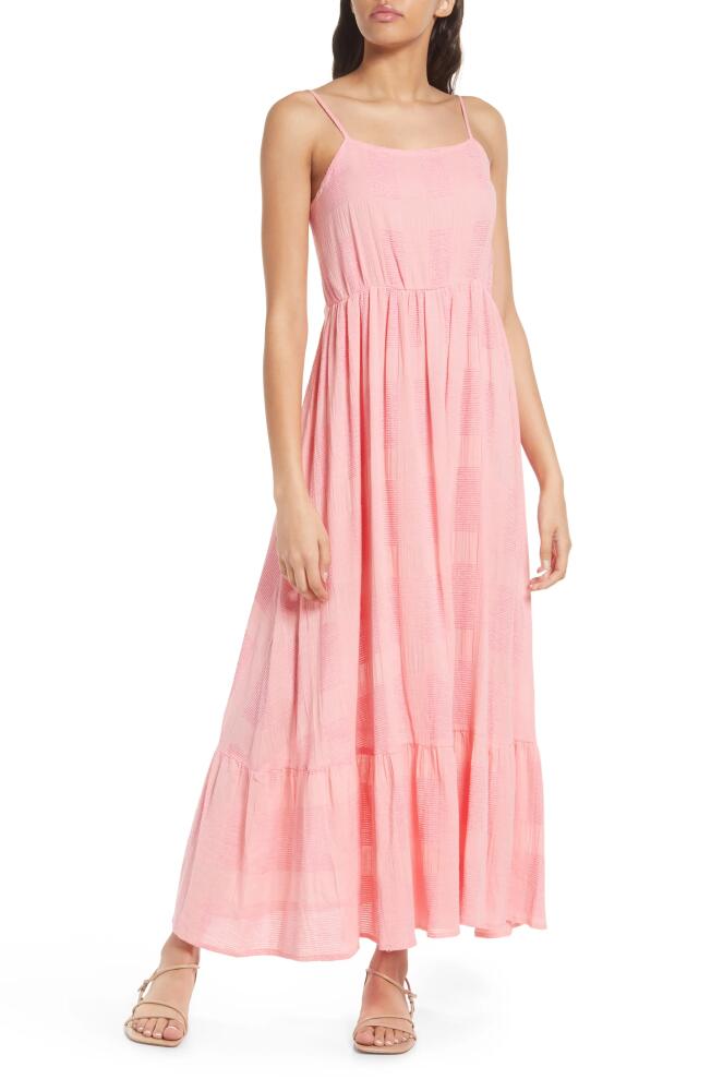 FRNCH Maissane Woven Cotton Blend Maxi Sundress in Rose Cover