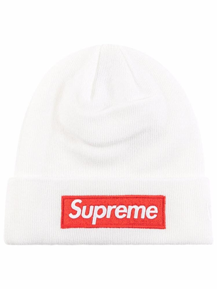 Supreme x New Era Box Logo beanie - White Cover