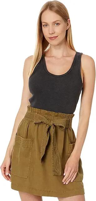 Faherty Sunwashed Rib Tank (Washed Black) Women's Clothing Cover