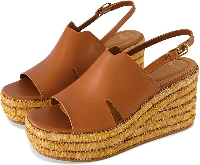 Franco Sarto Tamryn Slingback Espadrille Wedge (Tan Brown) Women's Sandals Cover