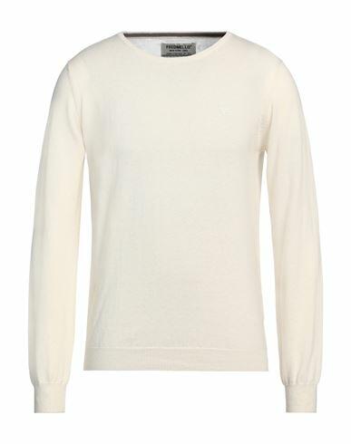 Fred Mello Man Sweater Off white Cotton, Wool Cover