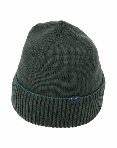 Hackett Man Hat Dark green Merino Wool Cover