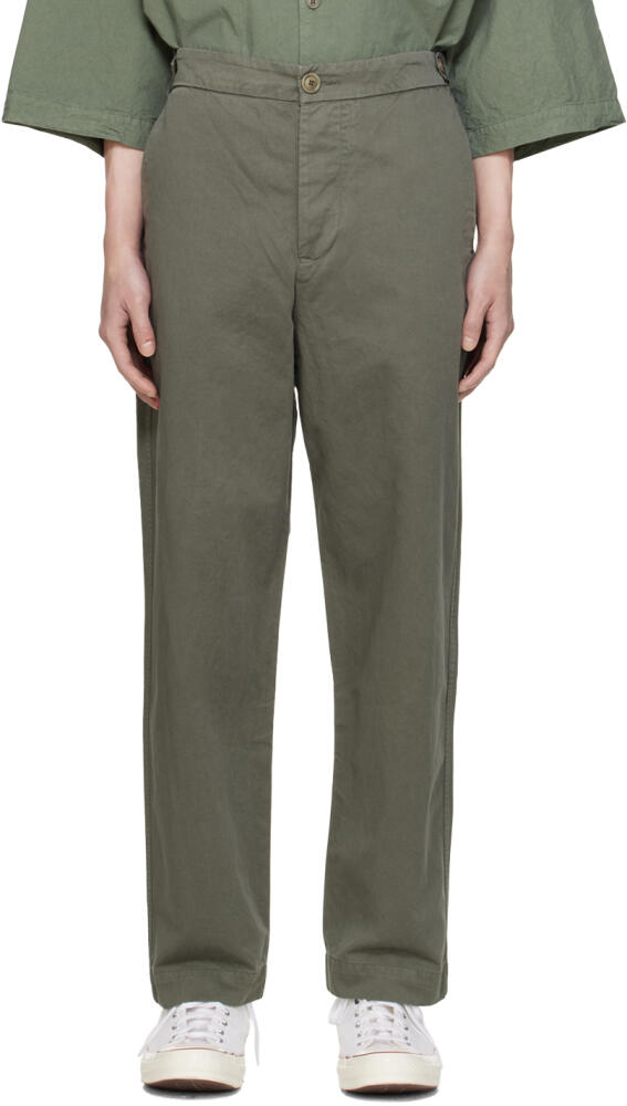 CASEY CASEY Khaki Jude Trousers Cover