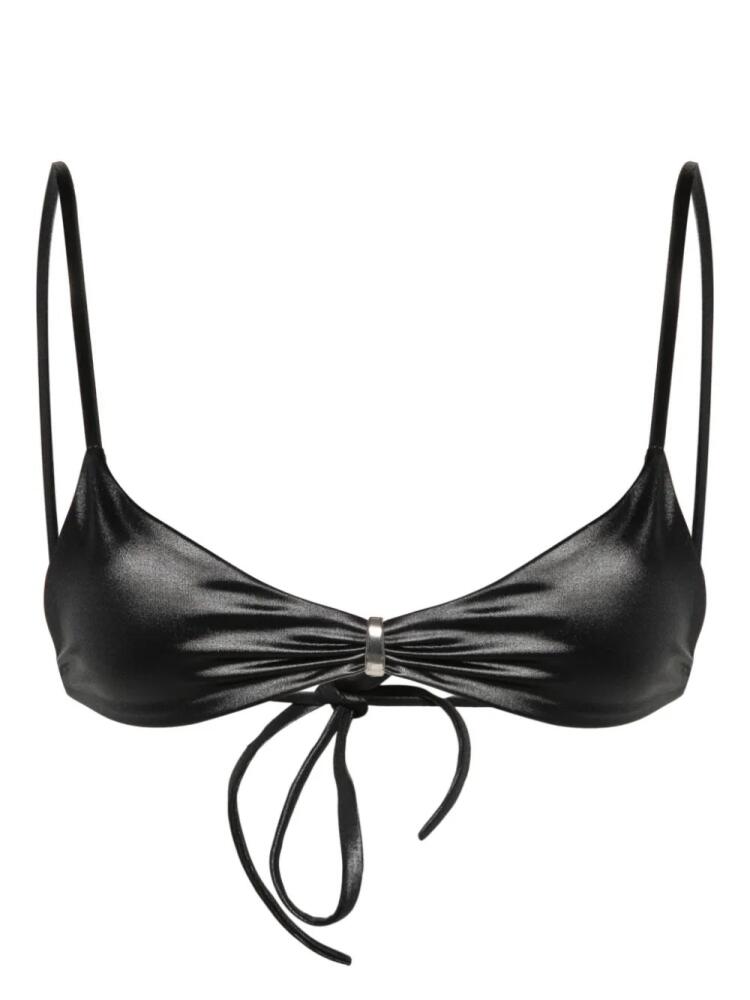 DSQUARED2 ring-detail bikini top - Black Cover