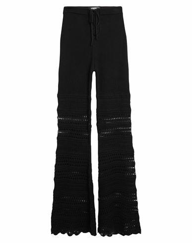 Amiri Woman Pants Black Silk, Viscose Cover