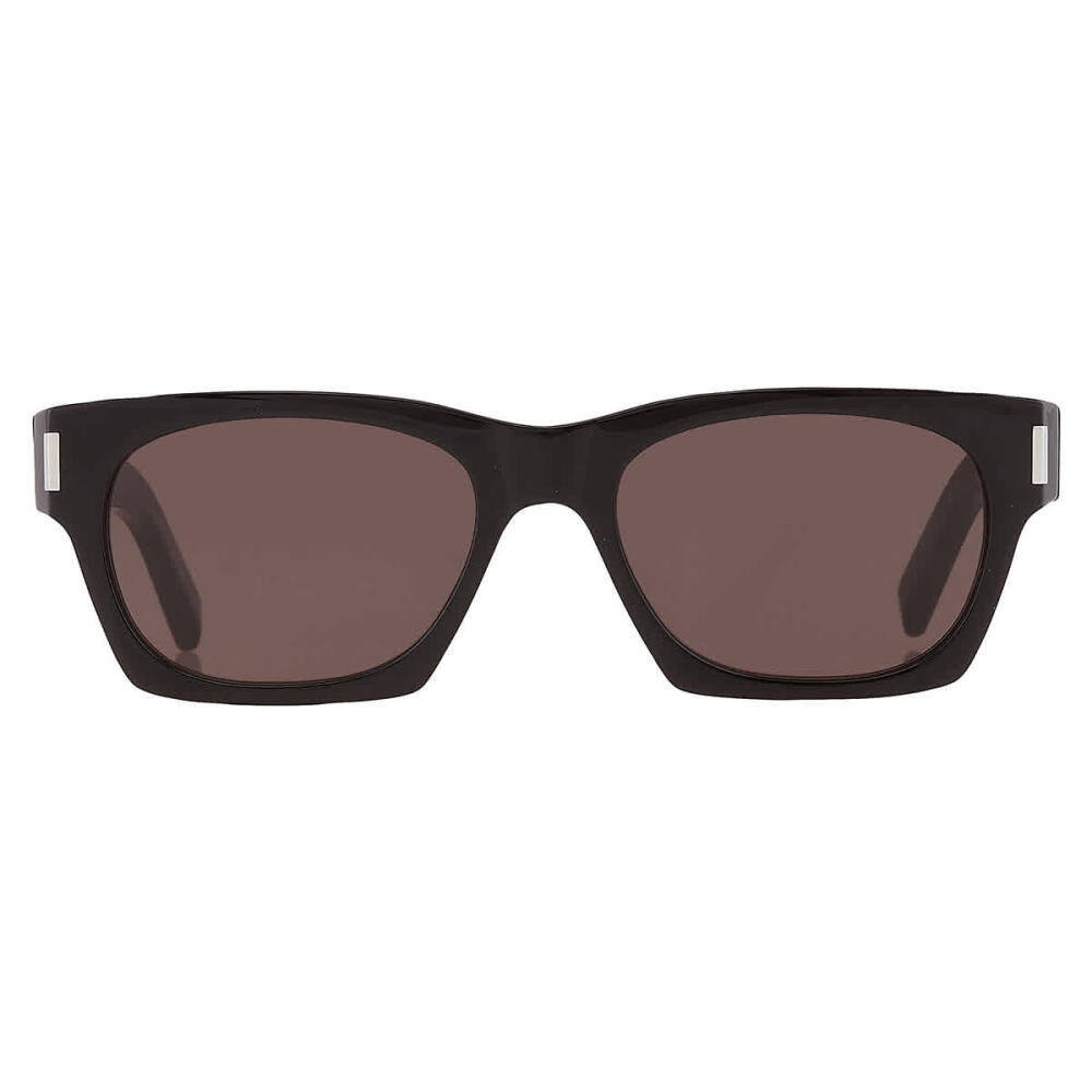 Saint Laurent Black Rectangular Unisex Sunglasses Cover