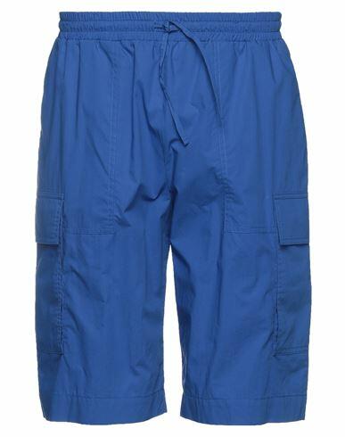 Roberto Collina Man Shorts & Bermuda Shorts Blue Cotton Cover