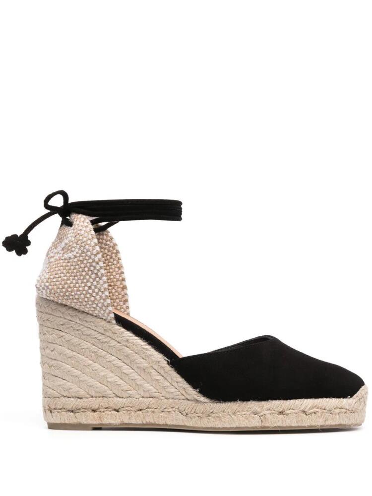 Castañer suede platform espadrilles - Black Cover