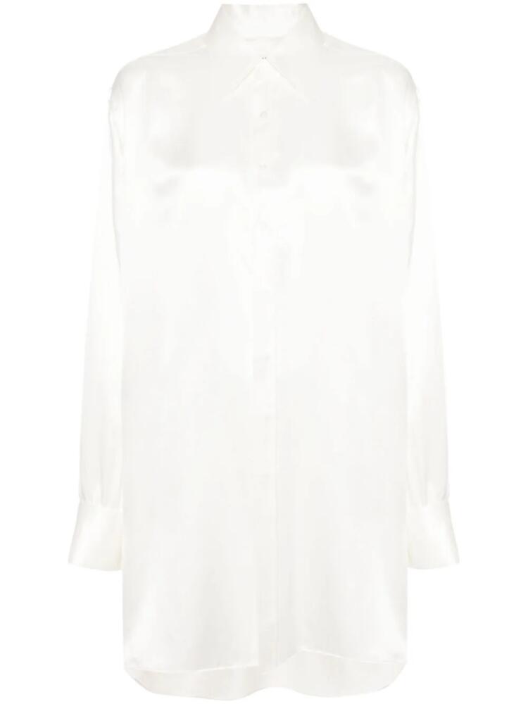 Maison Margiela silk satin shirt - White Cover