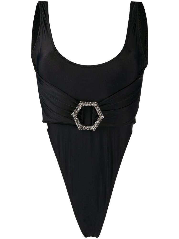 Philipp Plein draped belt monokini - Black Cover