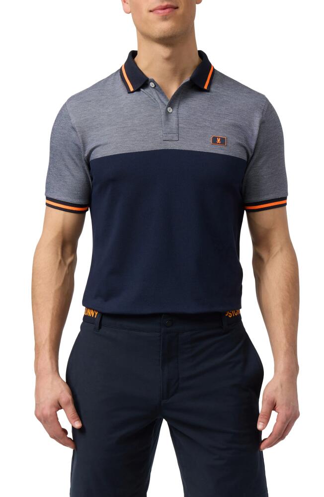 Psycho Bunny Syracuse Block Sport Piqué Polo in Navy Cover