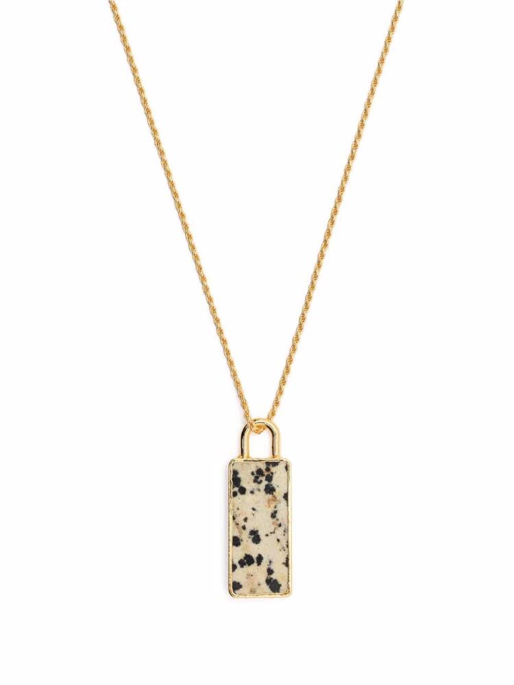 Missoma Fused dalmatian jasper-pendant necklace - Gold Cover