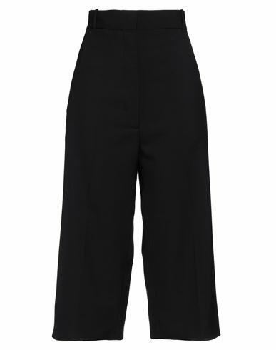 Quira Woman Pants Black Virgin Wool, Cotton Cover