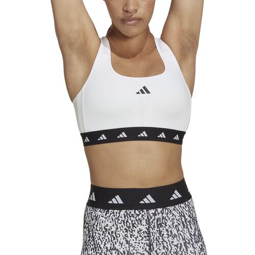 adidas Techfit Power MS Bra - Womens White/Black Cover