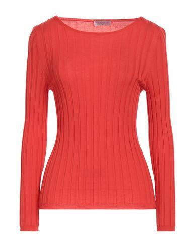 Gran Sasso Woman Sweater Tomato red Virgin Wool Cover