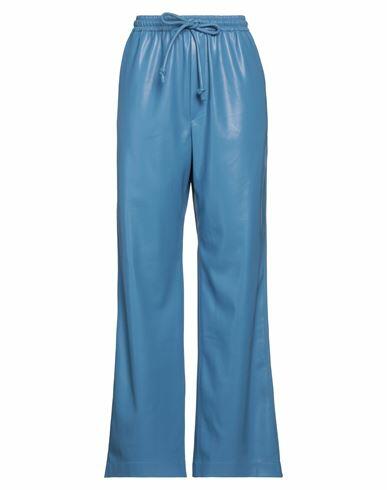 Nanushka Woman Pants Pastel blue Polyurethane, Polyester, Acetate, Viscose Cover