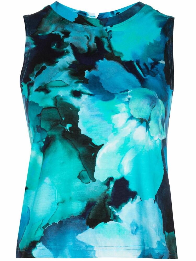 Marchesa Notte tie-dye print tank top - Blue Cover