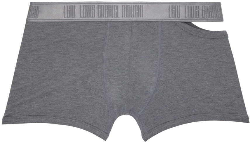 LGN Louis Gabriel Nouchi Gray Asymmetrical Opening Boxers Cover