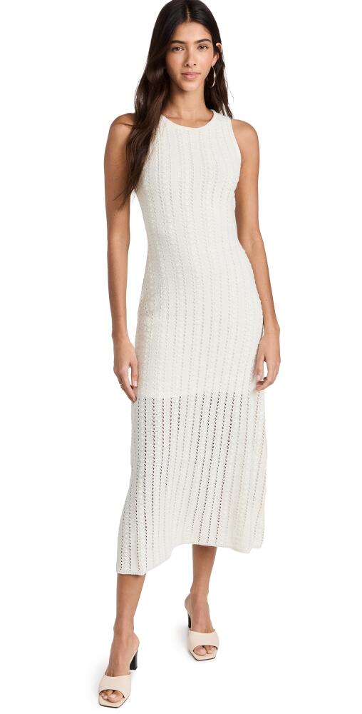 MINKPINK Tinsley Knit Midi Dress Cream Cover