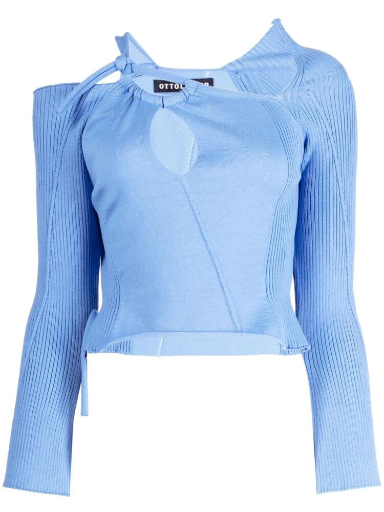 Ottolinger cut-out-detailing knitted top - Blue Cover