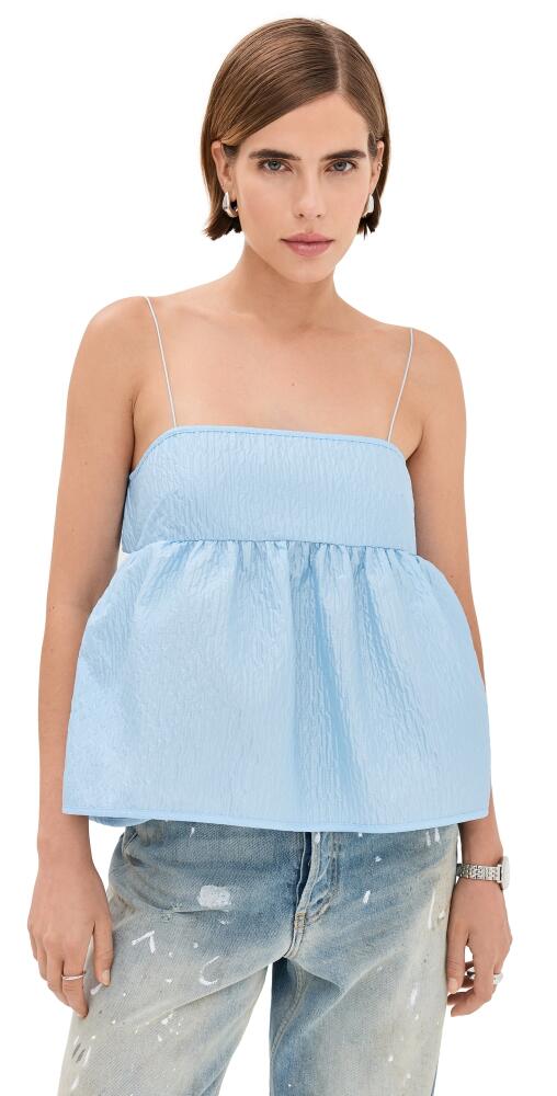 Cecilie Bahnsen Selena Top Light Blue Cover