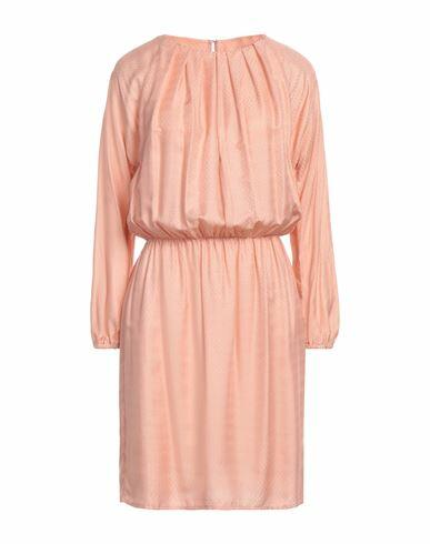 Katia Giannini Woman Mini dress Salmon pink Viscose, Silk Cover