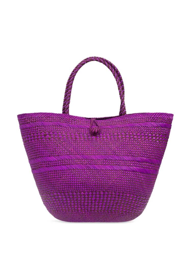 Ulla Johnson large Marta interwoven tote bag - Purple Cover