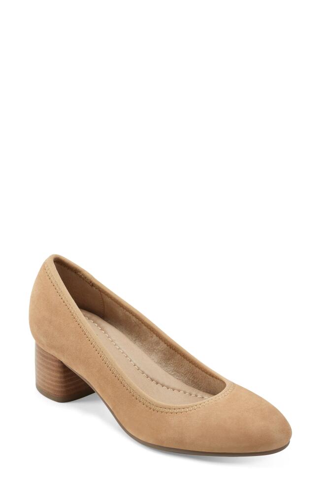 Earth® Rellia Block Heel Pump in Light Natural Cover