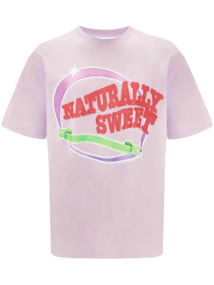 JW Anderson Naturally Sweet cotton T-shirt - Purple Cover