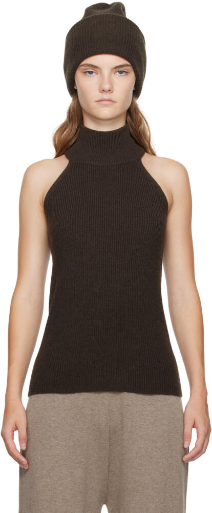 LISA YANG Brown Freya Tank Top Cover