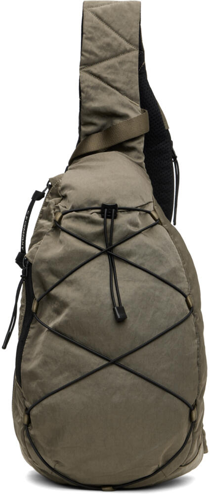 C.P. Company Khaki Nylon B Crossbody Rucksack Bag Cover