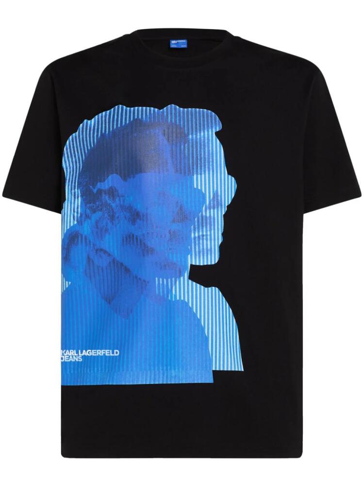 Karl Lagerfeld Jeans Karl-print T-shirt - Black Cover